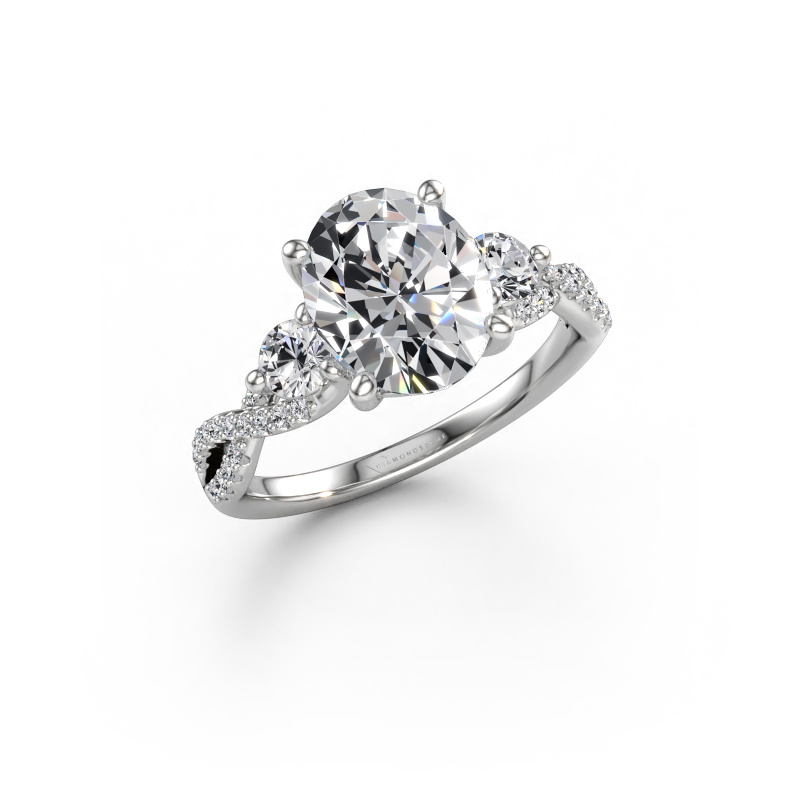 Bild av Förlovningsring Marilou OVL 950 platina Diamant 3.22 crt