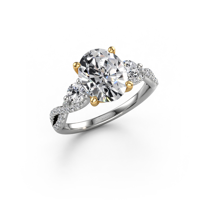 Bild von Verlobungsring Marilou OVL 585 Weißgold Lab-grown Diamant 3.22 crt