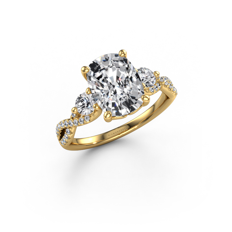Image of Engagement ring Marilou CSH 585 gold Lab grown diamond 4.060 crt