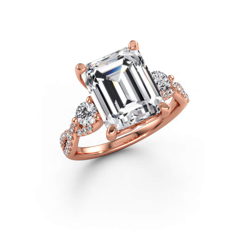 Immagine di Anello di fidanzamento Marilou EME 585 oro rosa Diamante lab grown 5.73 crt