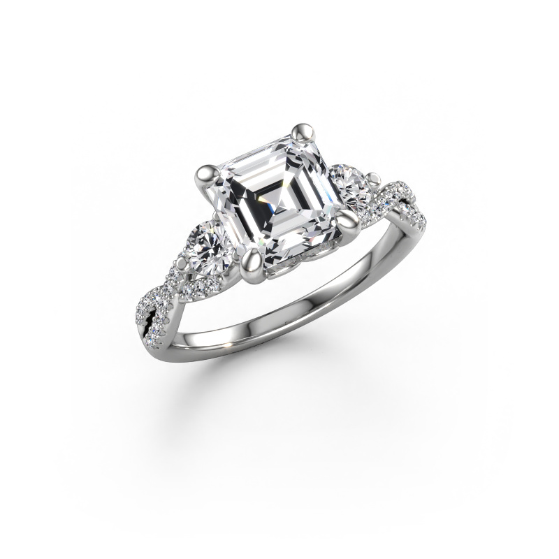 Afbeelding van Verlovingsring Marilou ASC 585 witgoud Lab-grown diamant 3.02 crt
