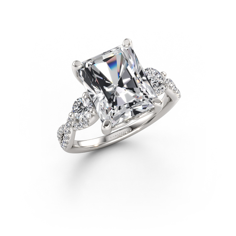 Bild av Förlovningsring Marilou RAD 950 platina Labbodlad diamant 5.57 crt