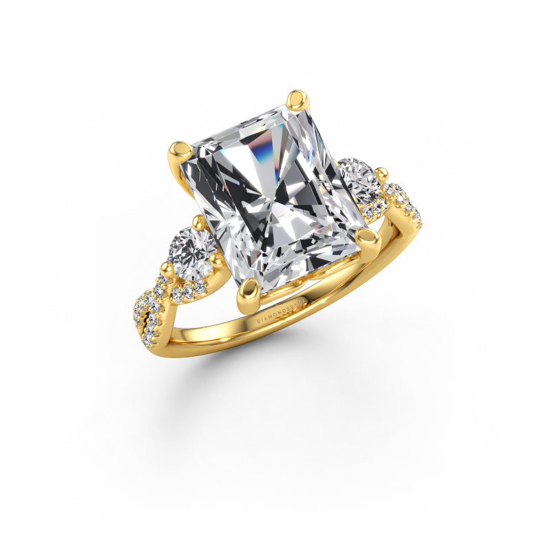 Bild av Förlovningsring Marilou RAD 585 gult guld Labbodlad diamant 5.57 crt