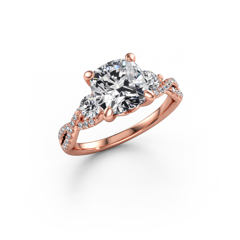 Bild av Förlovningsring Marilou CUS 585 roséguld Diamant 3.02 crt