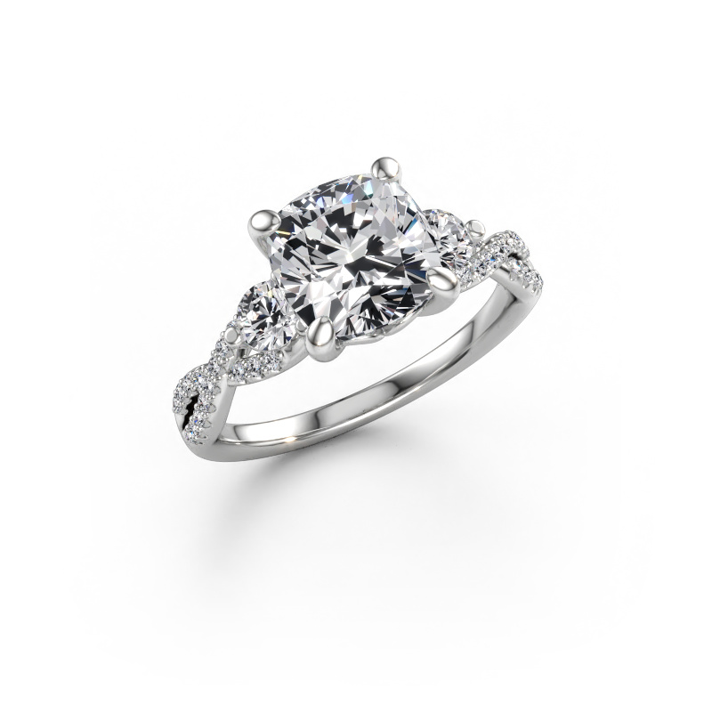 Bild av Förlovningsring Marilou CUS 950 platina Labbodlad diamant 3.02 crt
