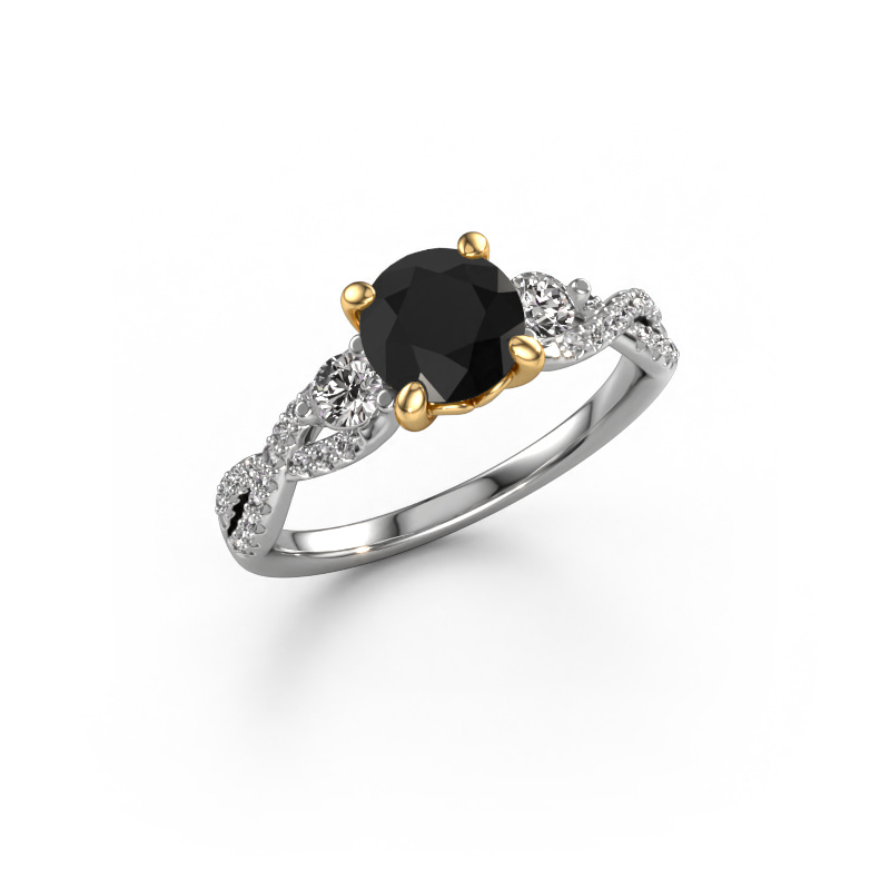 Bild von Verlobungsring Marilou RND 585 Weißgold Schwarz Diamant 1.66 crt