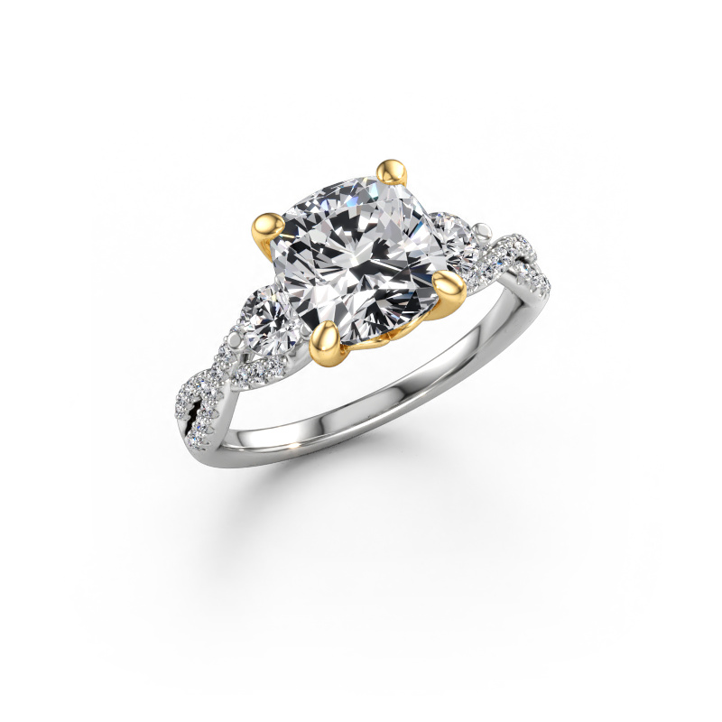 Afbeelding van Verlovingsring Marilou CUS 585 witgoud Lab-grown diamant 3.02 crt