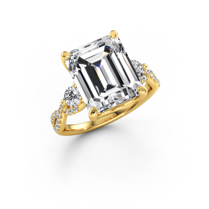Bild av Förlovningsring Marilou EME 585 gult guld Labbodlad diamant 6.52 crt