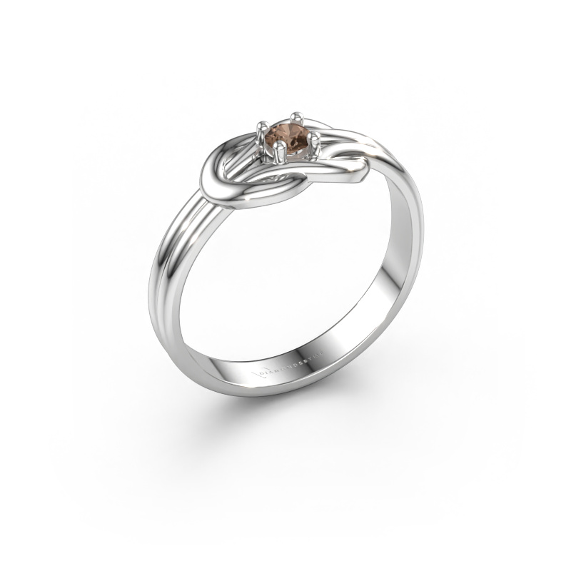Bild av Ring Marina 585 vitt guld Brun diamant 0.10 crt