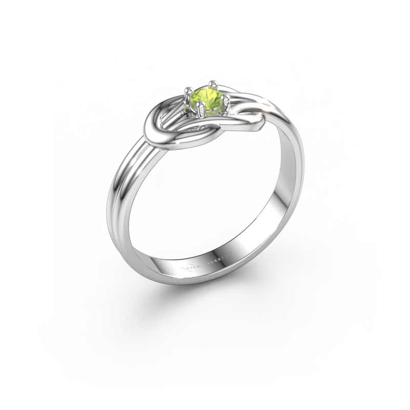 Bild von Ring Marina 585 Weißgold Peridot 3 mm