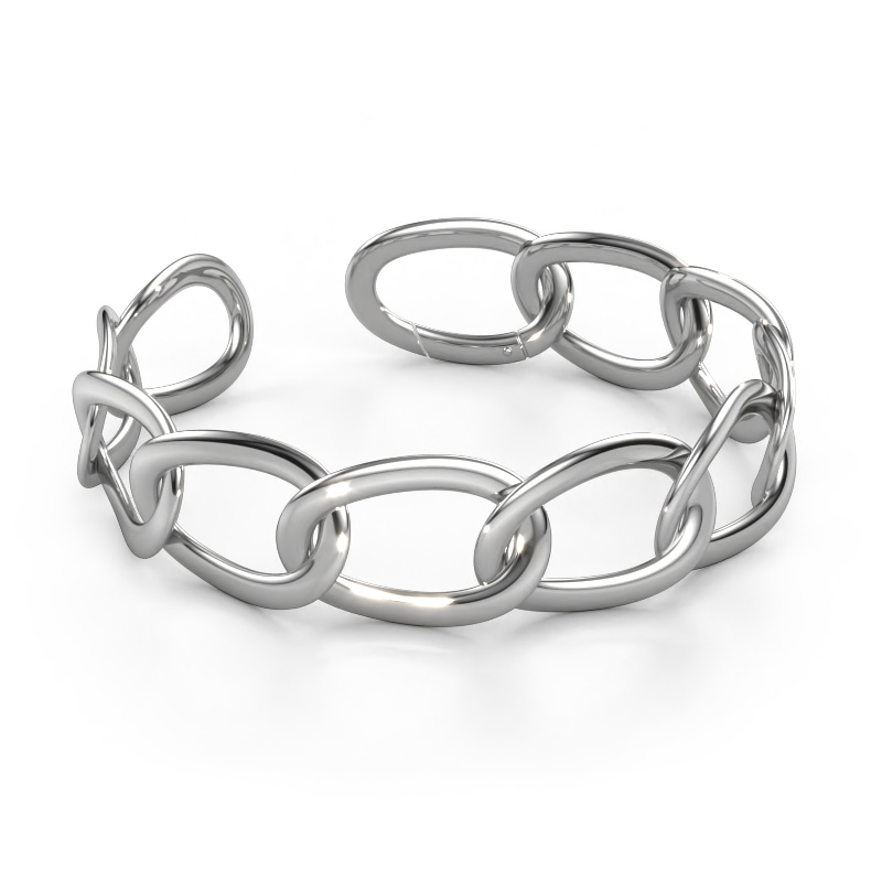 Image of Bracelet Marit 20mm Solid - 585 white gold