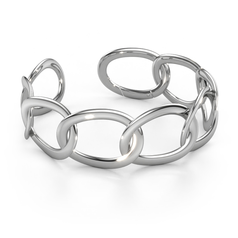 Image of Bracelet Marit 25mm Solid - 585 white gold
