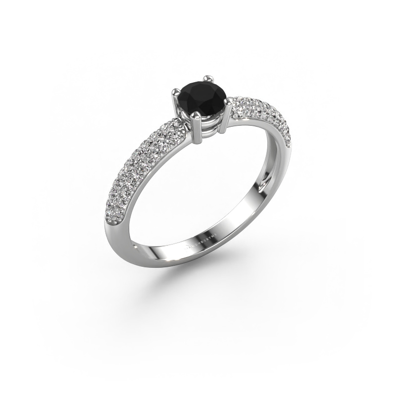 Image of Ring Marjan 950 platinum Black diamond 0.722 crt