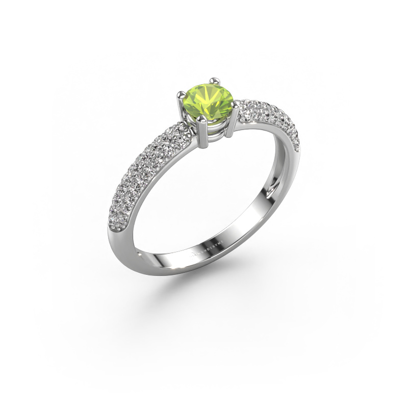 Bild von Ring Marjan 585 Weißgold Peridot 4.2 mm