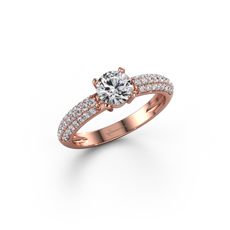 Bild von Verlobungsring Marjan 585 Roségold Diamant 1.069 crt