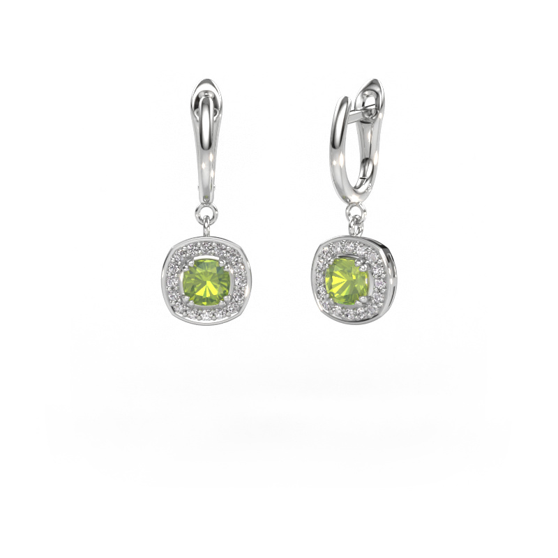 Bild von Ohrhänger Marlotte 1 950 Platin Peridot 5 mm