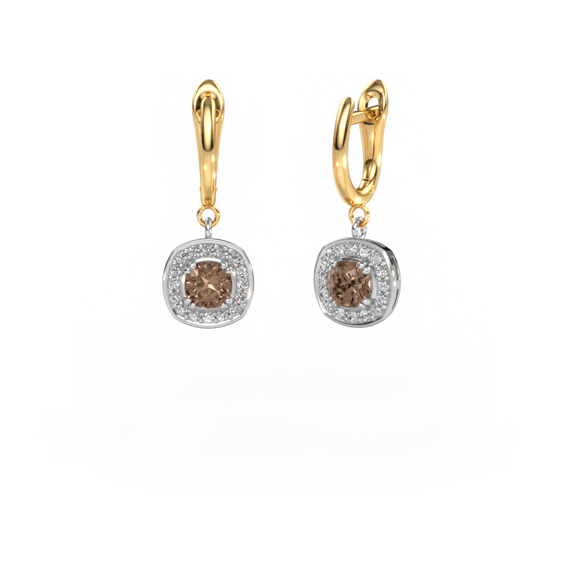 Bild von Ohrhänger Marlotte 1 585 Weißgold Braun Diamant 1.72 crt