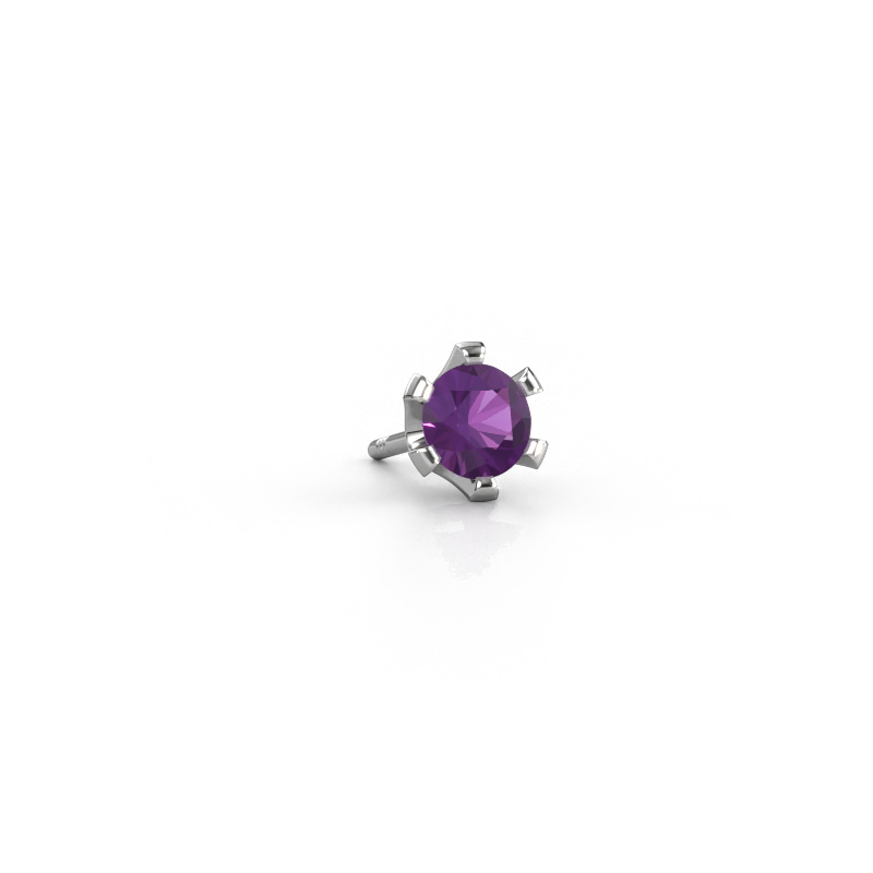 Bild von Männer Ohrstecker Martijn 950 Platin Amethyst 4.2 mm
