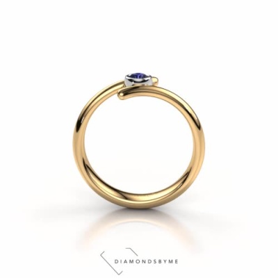 rester Fæstning Knoglemarv Modern affordable gold ring Mary | Set with 0.10 crt diamond