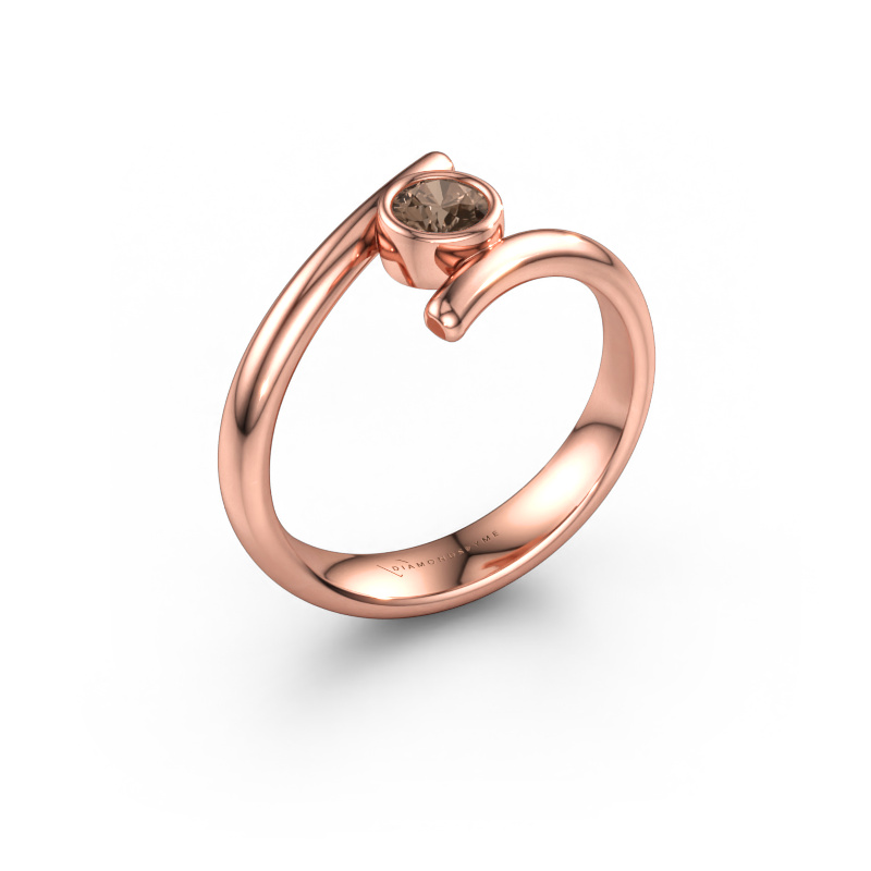 Bild av Ring Mary 585 roséguld Brun diamant 0.25 crt