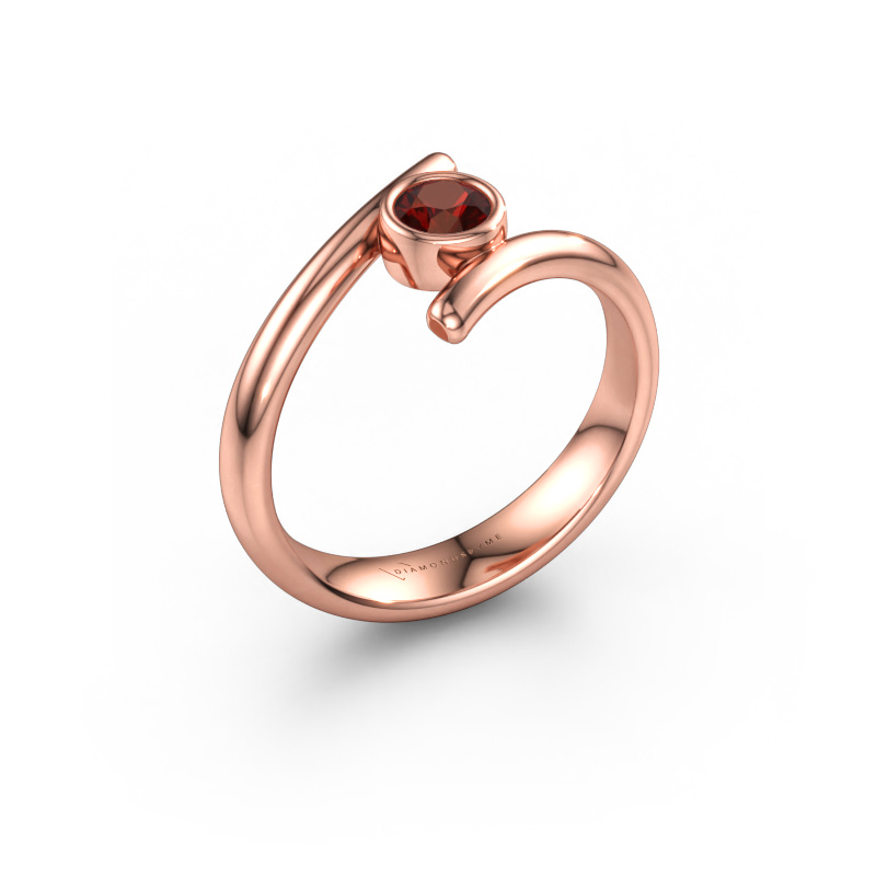 Bild av Ring Mary 585 roséguld Granat 4 mm
