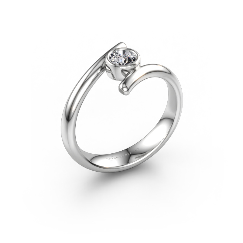 Immagine di Anello Mary 585 oro bianco Diamante lab grown 0.25 crt