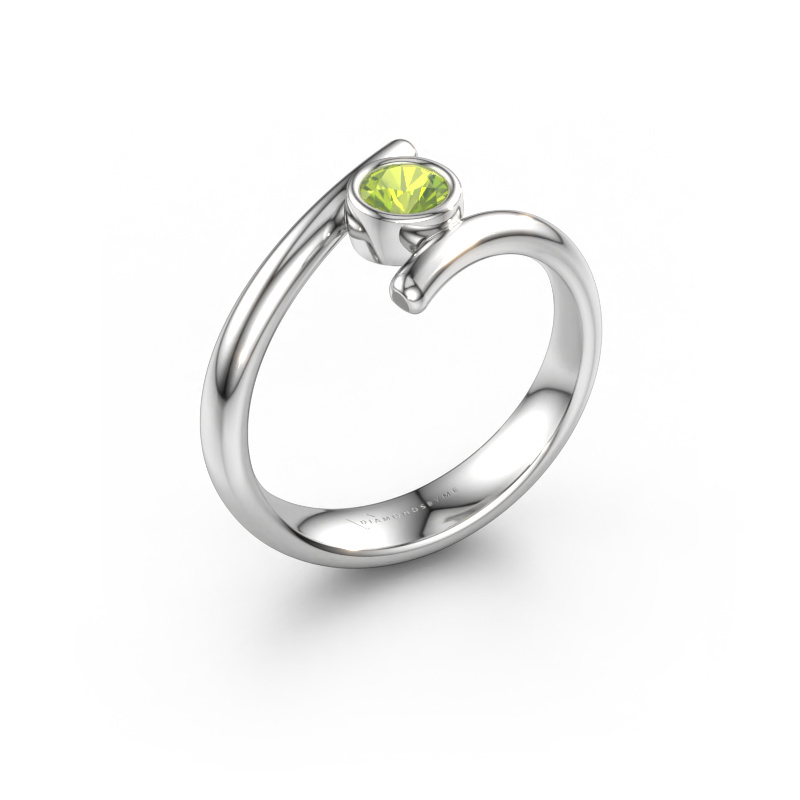 Bild von Ring Mary 585 Weißgold Peridot 4 mm
