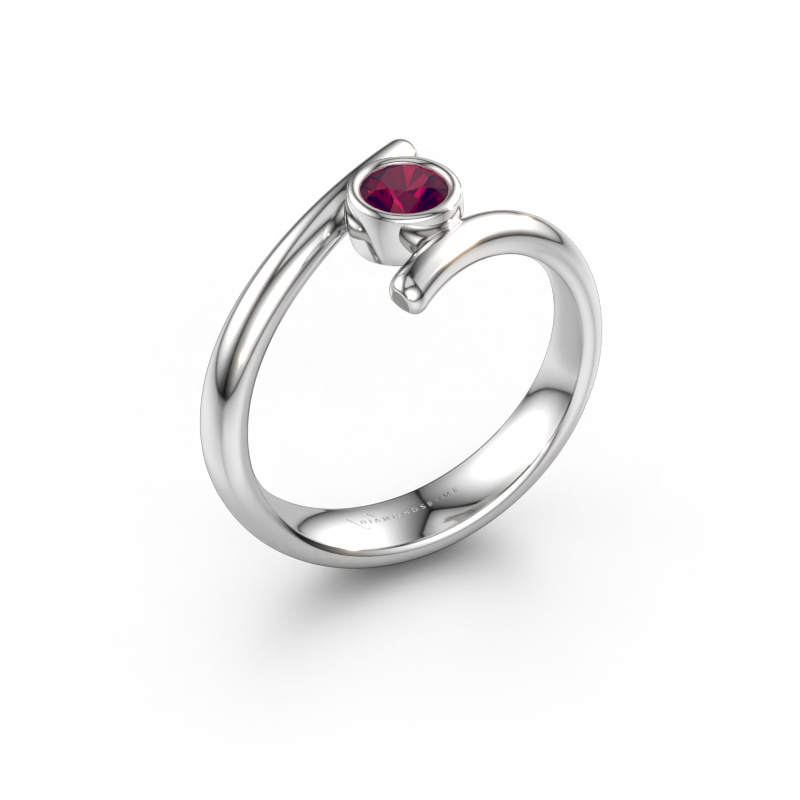 Bild av Ring Mary 585 vitt guld Rodolit 4 mm