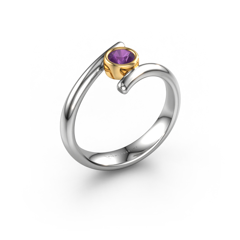 Bild von Ring Mary 585 Weißgold Amethyst 4 mm