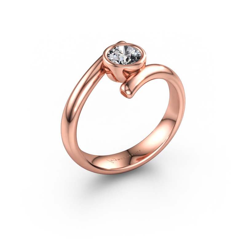 Bild av Ring Mary 585 roséguld Diamant 0.50 crt