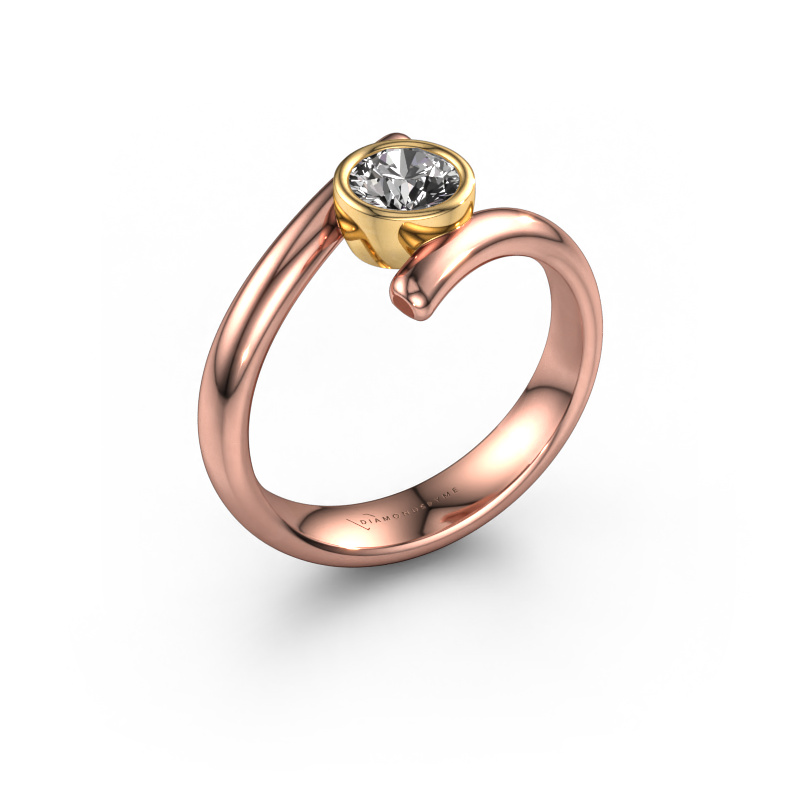 Image of Ring Mary 585 rose gold Diamond 0.50 crt