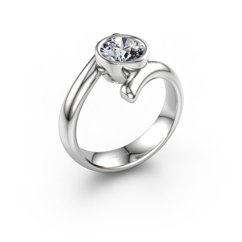 Immagine di Anello Mary 585 oro bianco Diamante lab grown 1.00 crt