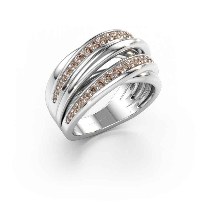 Bild av Ring Marylouise 2 585 vitt guld Brun diamant 0.618 crt