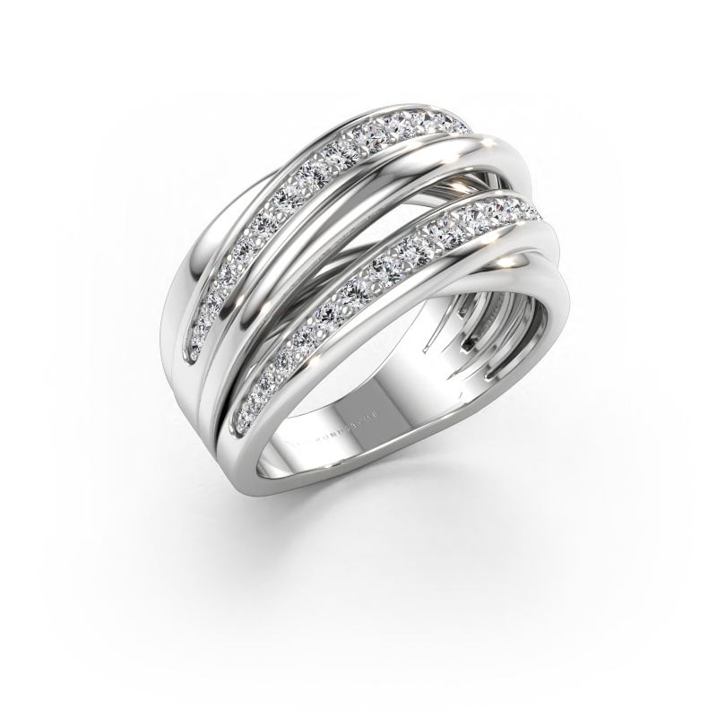 Immagine di Anello Marylouise 2 585 oro bianco Diamante 0.618 crt