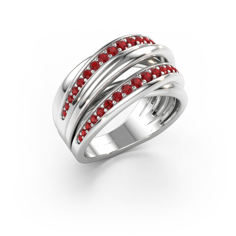 Bild av Ring Marylouise 2 585 vitt guld Rubin 1.2 mm