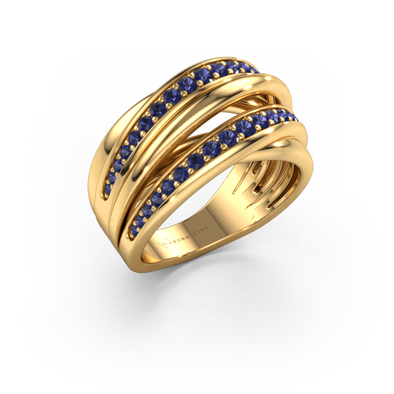 Image of Ring Marylouise 2 585 gold Sapphire 1.2 mm