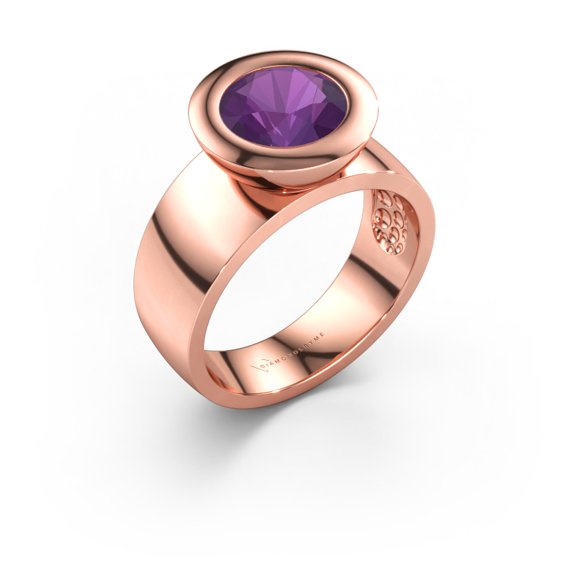 Bild av Ring Maxime 585 roséguld Ametist 8 mm