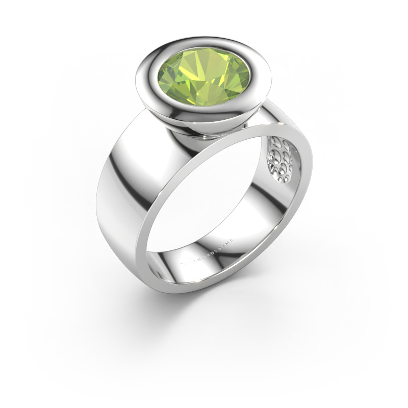Bild von Ring Maxime 585 Weißgold Peridot 8 mm