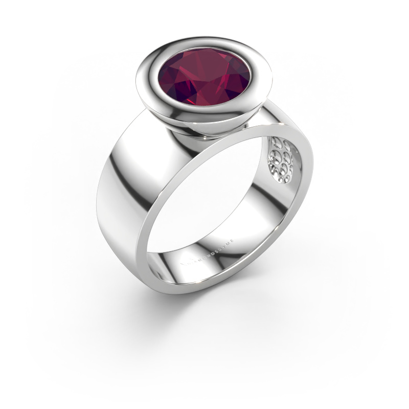 Immagine di Anello Maxime 585 oro bianco Rodolite 8 mm