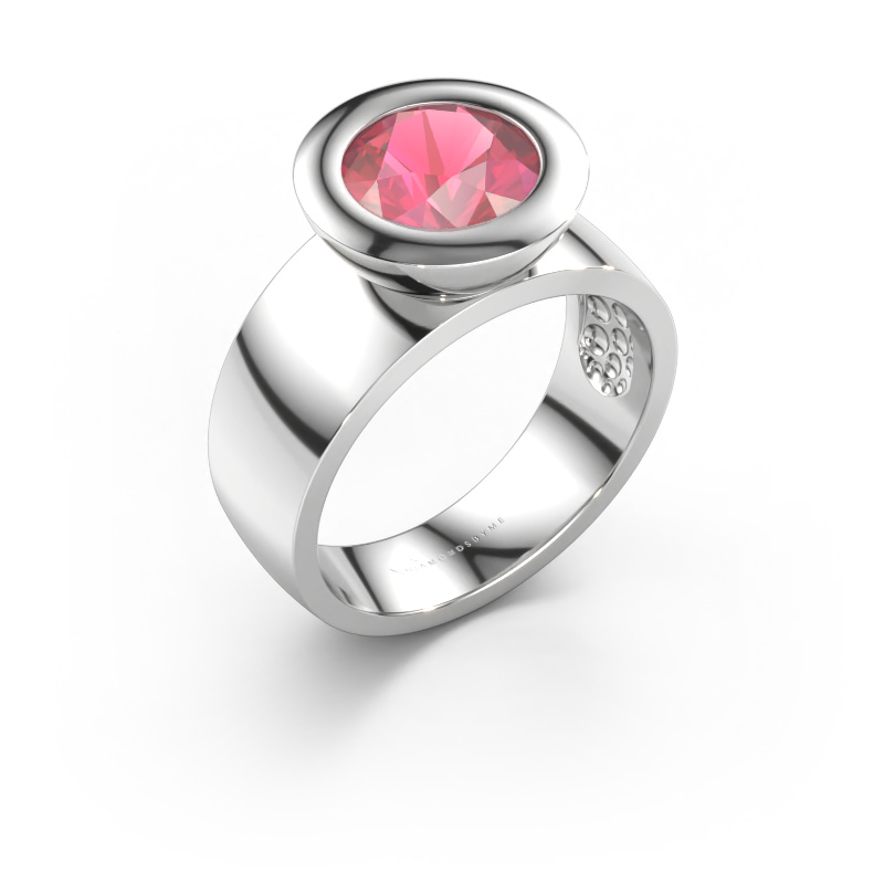 Immagine di Anello Maxime 585 oro bianco Tormalina rosa 8 mm
