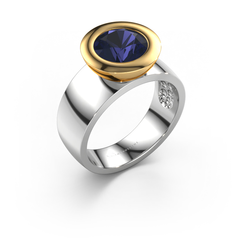 Image of Ring Maxime 585 white gold Sapphire 8 mm