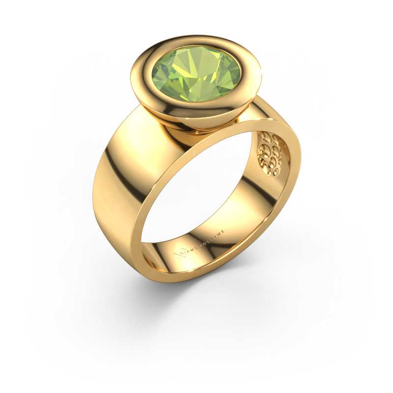 Image of Ring Maxime 585 gold Peridot 8 mm