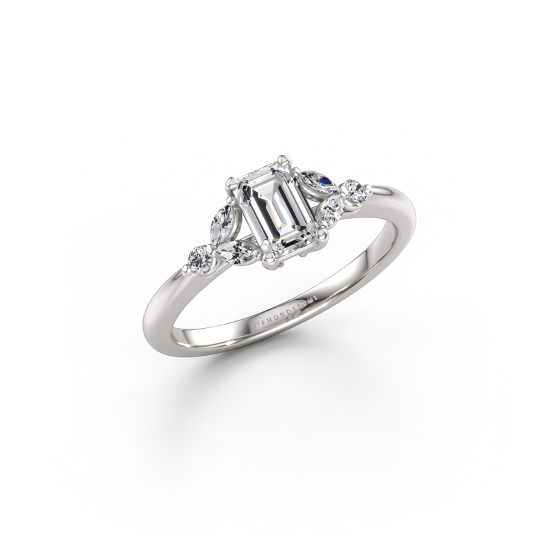 Image of Engagement ring Megan EME 585 white gold Lab-grown diamond 0.85 crt