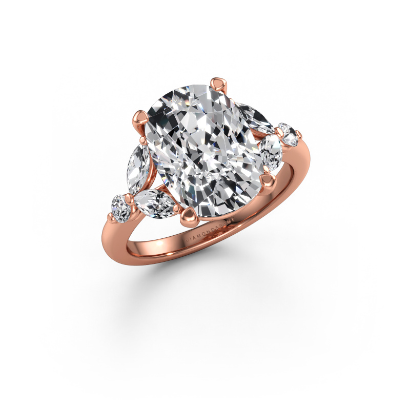 Immagine di Anello di fidanzamento Megan CSH 585 oro rosa Diamante lab grown 5.68 crt