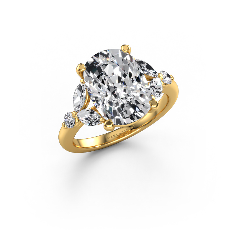 Image of Engagement ring Megan CSH 585 gold Lab grown diamond 5.68 crt