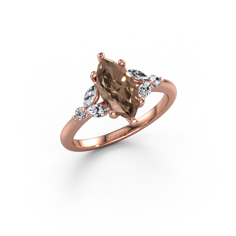 Image of Engagement ring Megan MRQ 585 rose gold Brown diamond 1.71 crt
