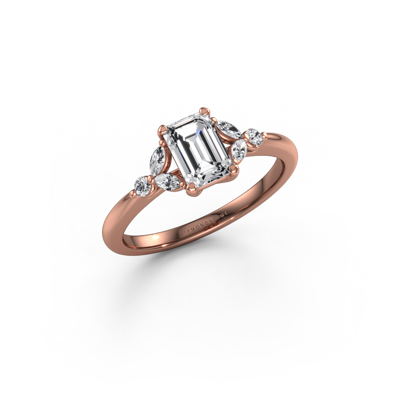 Image of Engagement ring Megan EME 585 rose gold Lab-grown diamond 1.05 crt