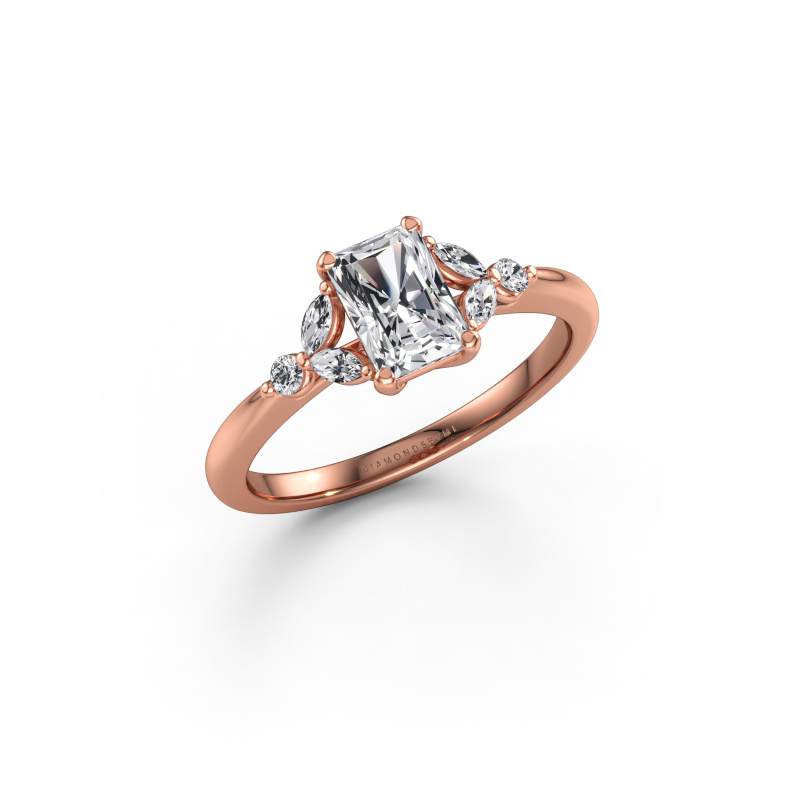 Bild av Förlovningsring Megan RAD 585 roséguld Diamant 0.90 crt