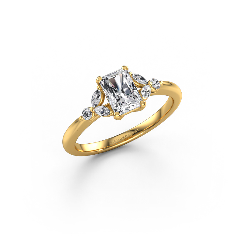 Image of Engagement ring Megan RAD 585 gold Lab grown diamond 0.90 crt