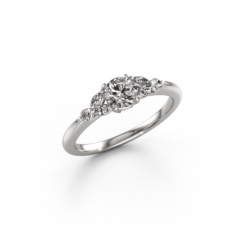 Image of Engagement ring Megan RND 585 white gold Diamond 0.55 crt